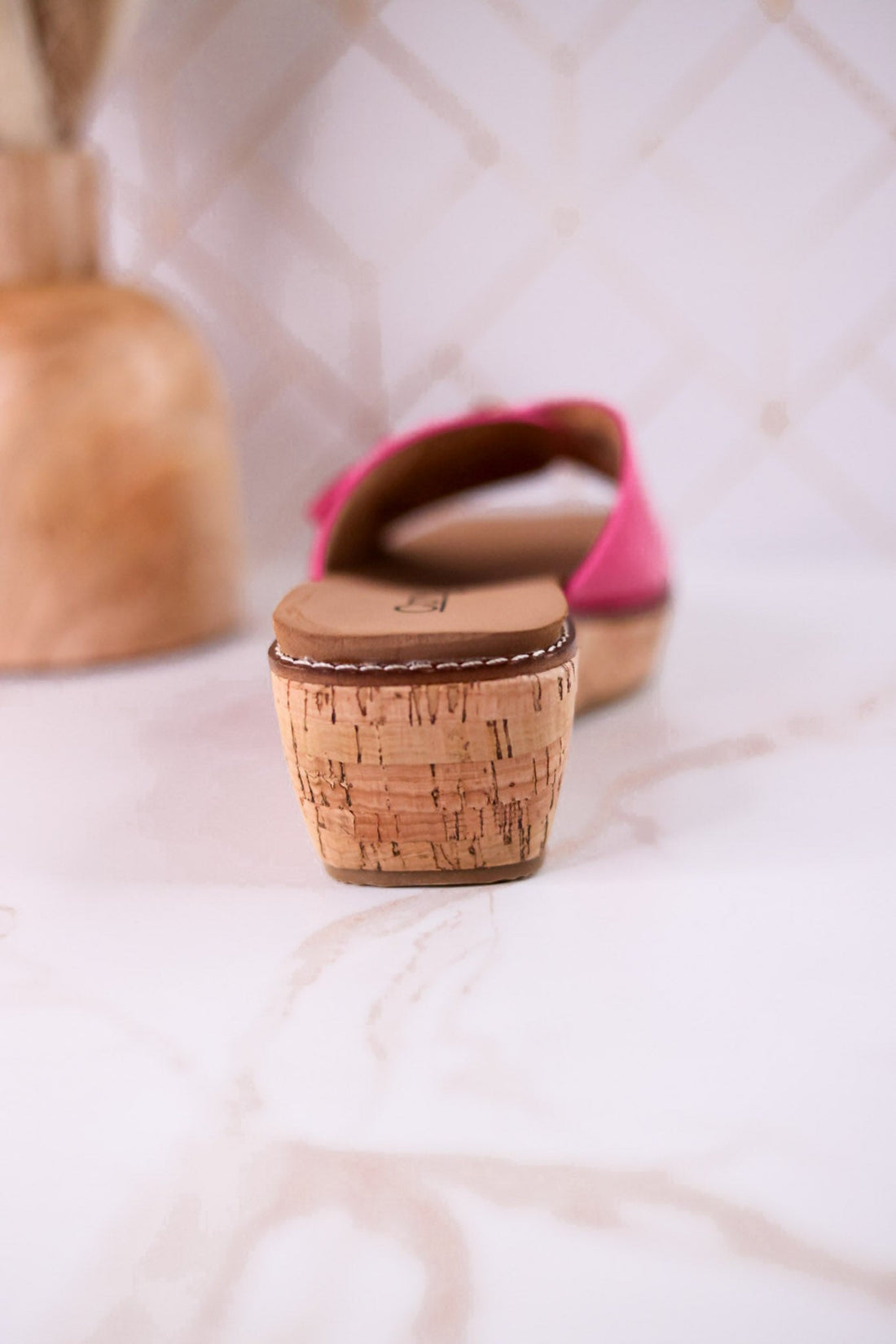 "Reality" Pink Crocodile Textured Sandals - Whiskey Skies - CORKYS FOOTWEAR