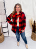 Red and Black Buffalo Plaid Shacket - Whiskey Skies - MICHELLE MAE