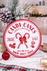 Red and White Round Holiday Treat Signs (3 Styles) - Whiskey Skies - SPECIAL T IMPORTS INC