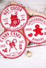 Red and White Round Holiday Treat Signs (3 Styles) - Whiskey Skies - SPECIAL T IMPORTS INC