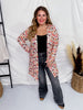 Red Floral Cardigan - Whiskey Skies - MICHELLE MAE