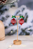 Red Glitter Ornament W/ Bow Christmas Earrings - Whiskey Skies - PERIWINKLE BY BARLOW