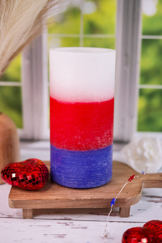 Red, White, & Blue Water Wick Candle - Whiskey Skies - ONE HUNDRED 80 DEGREES