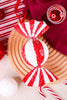 Red & White Christmas Peppermint Candy Ornament - Whiskey Skies - RAZ IMPORTS