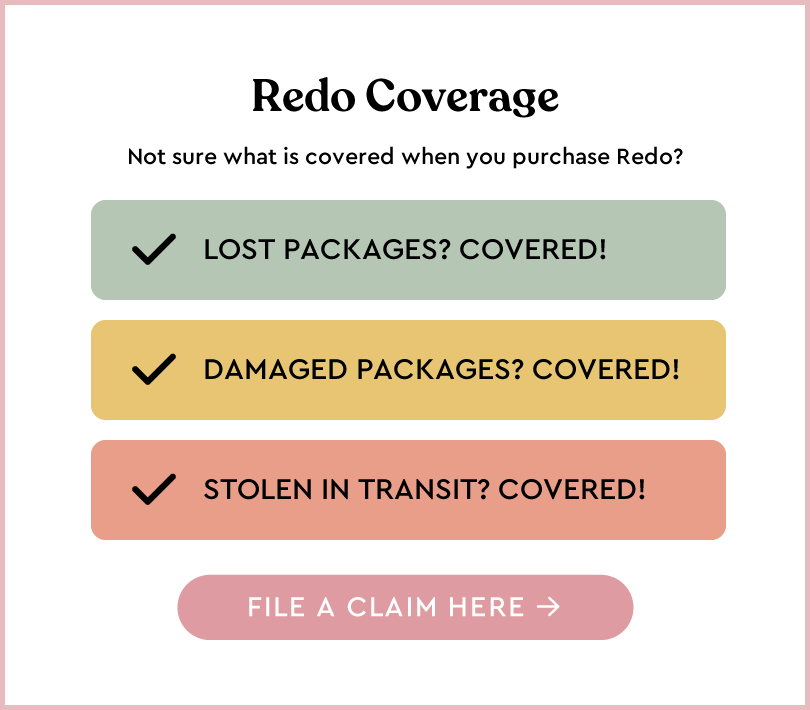 Redo coverage, file a claim here