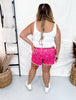 Regular Length Pink Bandana Babe Drawstring Shorts - Whiskey Skies - STERLING KREEK