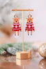 Reindeer in Red Sweaters Earrings - Whiskey Skies - PERIWINKLE BY BARLOW