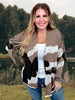 Relaxed Fit 3/4 Sleeve Camo Cardigan W/ Dropped Shoulders FINAL SALE - Whiskey Skies - POL CLOTHING INC.