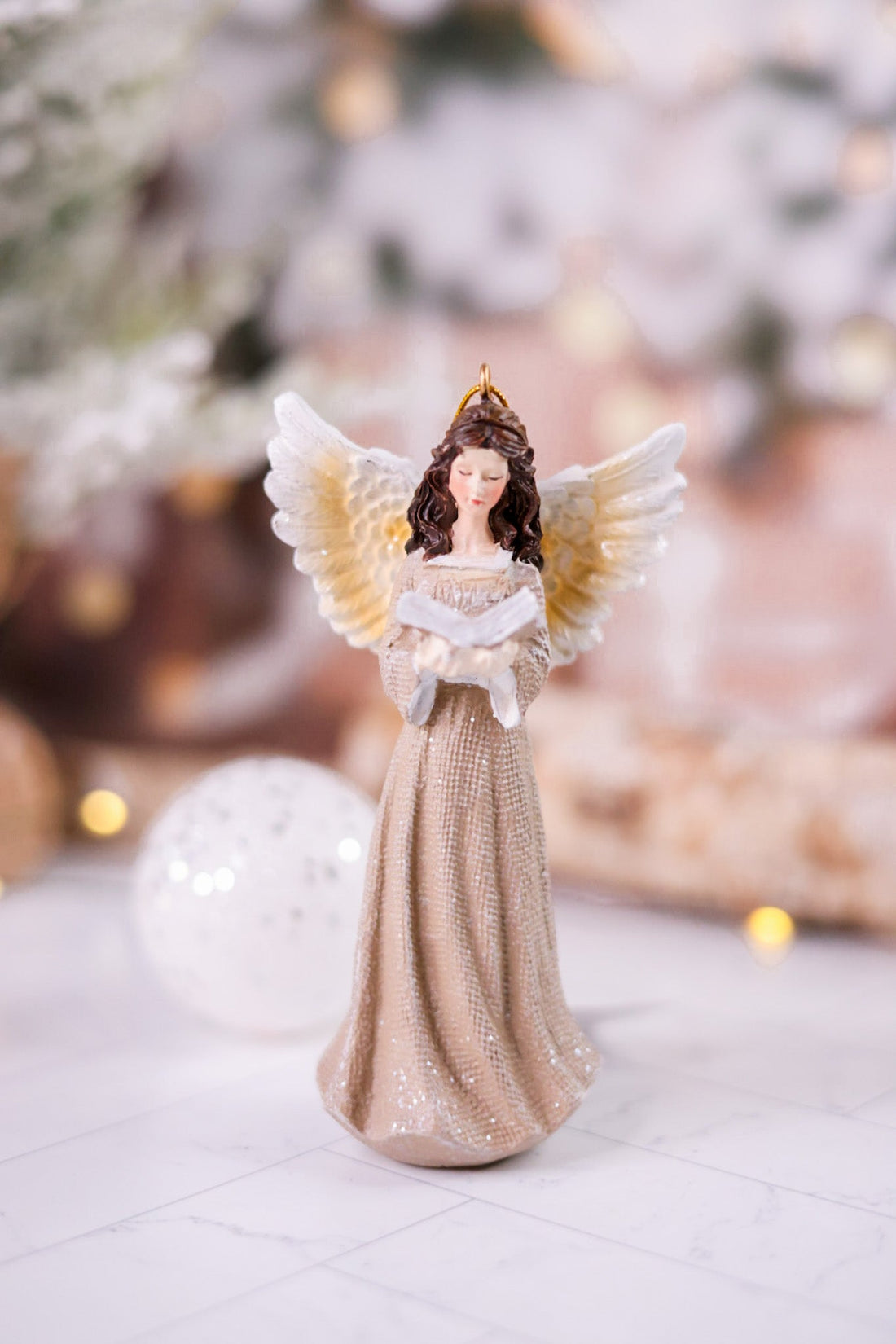 Resin Antique Gold Angel Ornament (3 Styles) - Whiskey Skies - SPECIAL T IMPORTS INC