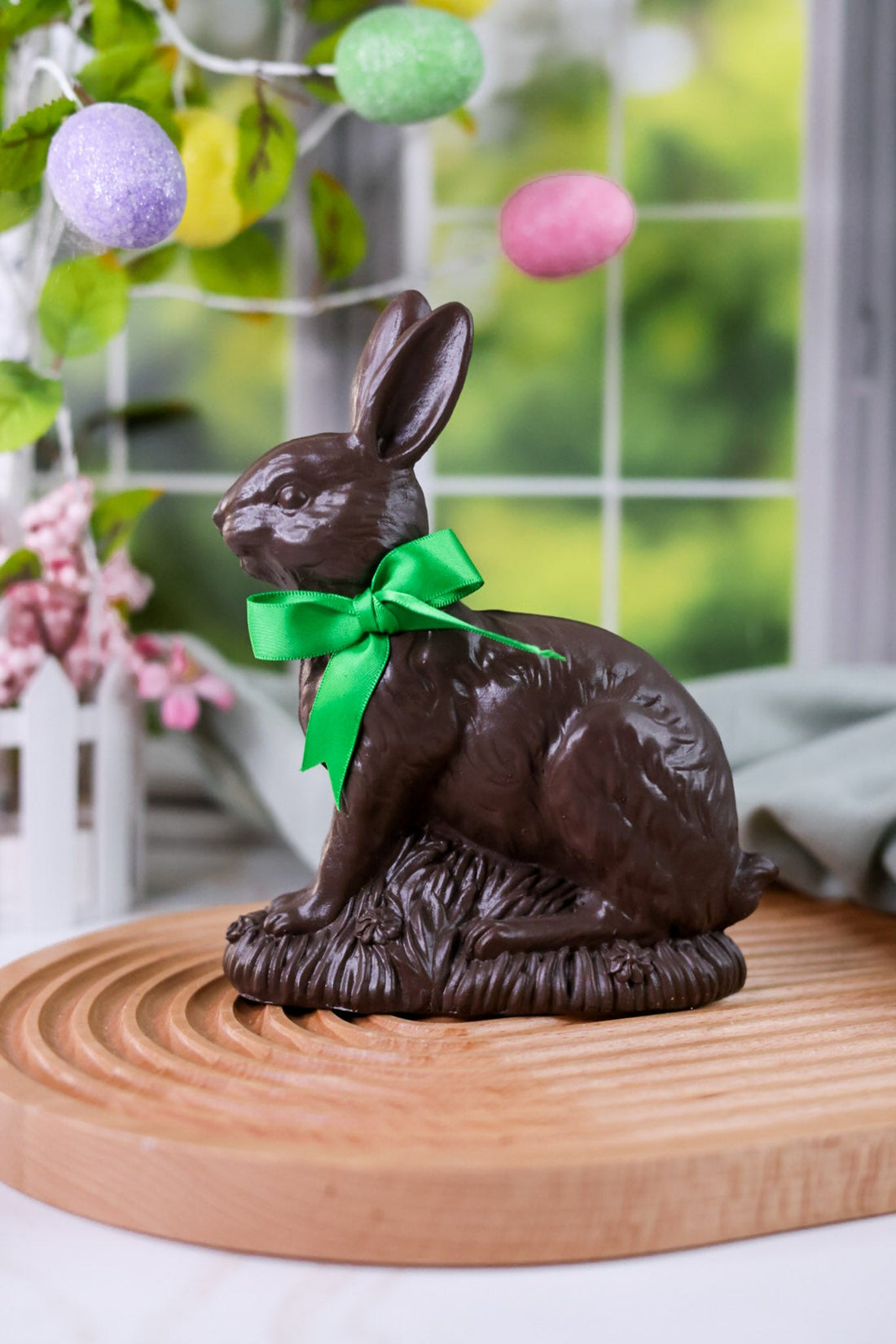 Resin Chocolate Easter Bunny Figurine - Whiskey Skies - RAZ IMPORTS