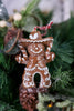 Resin Christmas Gingerbread Cowboy & Cowgirl Ornaments (2 Styles) - Whiskey Skies - GERSON COMPANIES