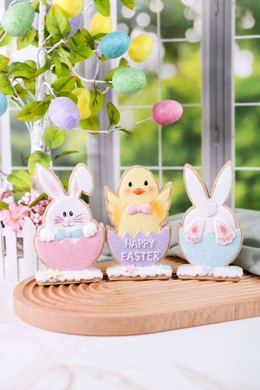 Resin Easter Gingerbread Tabletop Figures (3 Styles) - Whiskey Skies - GERSON COMPANIES