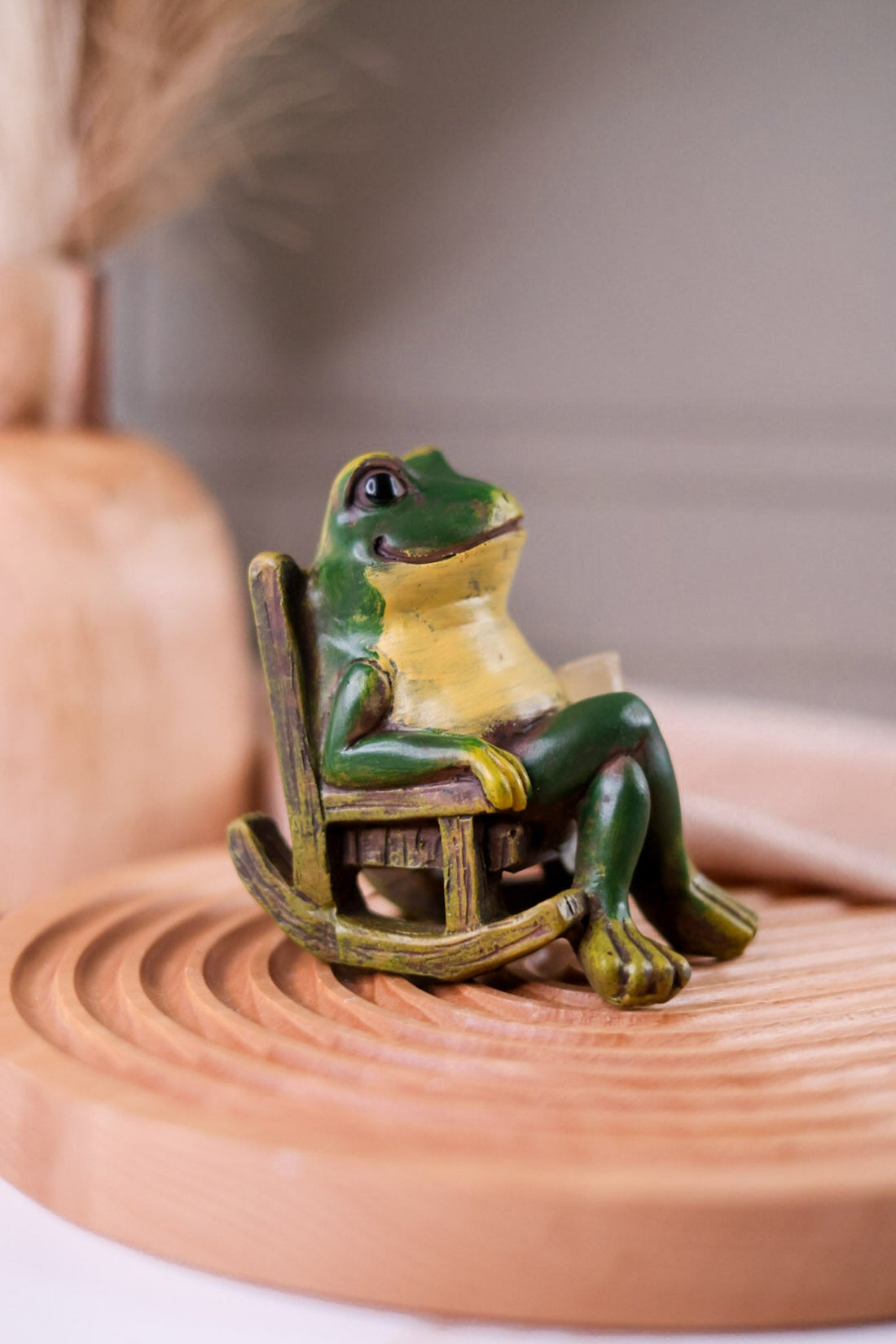 Resin Frog Figure With LED Lantern - Whiskey Skies - TRANSPAC