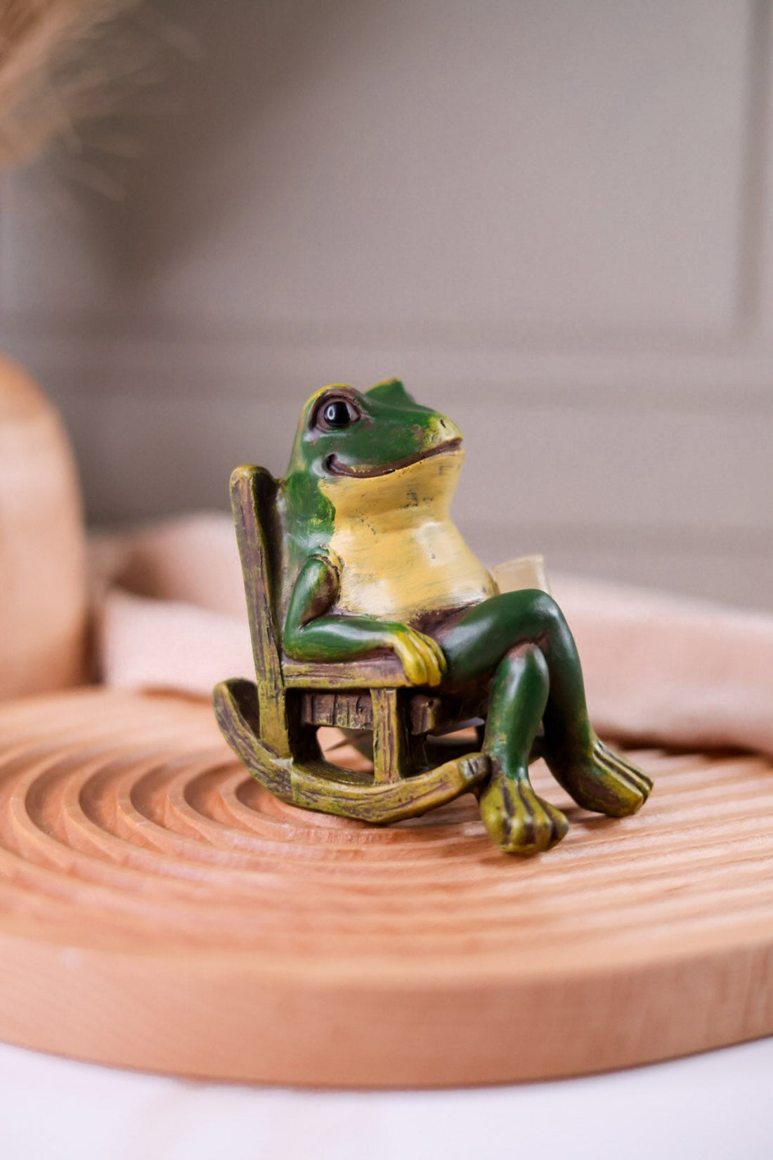 Resin Frog Figure With LED Lantern - Whiskey Skies - TRANSPAC