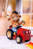 Resin Harvest Highland Cow With Tractor (2 Styles) - Whiskey Skies - GERSON COMPANIES