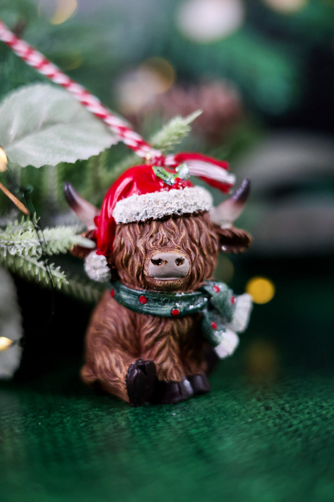 Resin Highland Cow Christmas Ornaments (3 Styles) - Whiskey Skies - YOUNG'S INC