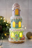 Resin Layered Cake Gingerbread Light Up LED House - Whiskey Skies - YOUNG'S INC