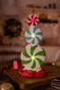 Resin Peppermint Candy Decoration W/ LED Lights - Whiskey Skies - YOUNG'S INC