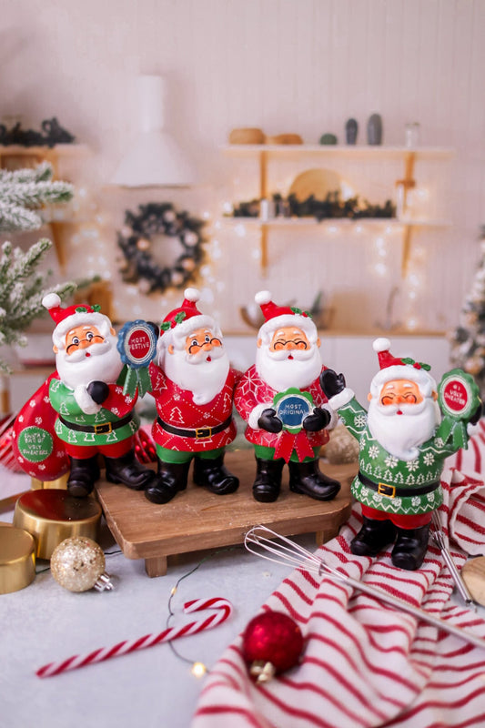 Resin Santa Claus Figurines (4 Styles) - Whiskey Skies - SPECIAL T IMPORTS INC