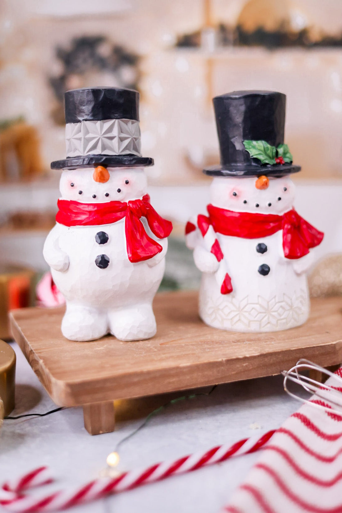 Resin Snowman Figurines (2 Styles) - Whiskey Skies - MELROSE INTL