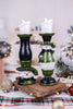 Resin Snowman LED Pillar Candle (2 Styles) - Whiskey Skies - YOUNG'S INC