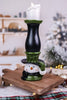 Resin Snowman LED Pillar Candle (2 Styles) - Whiskey Skies - YOUNG'S INC