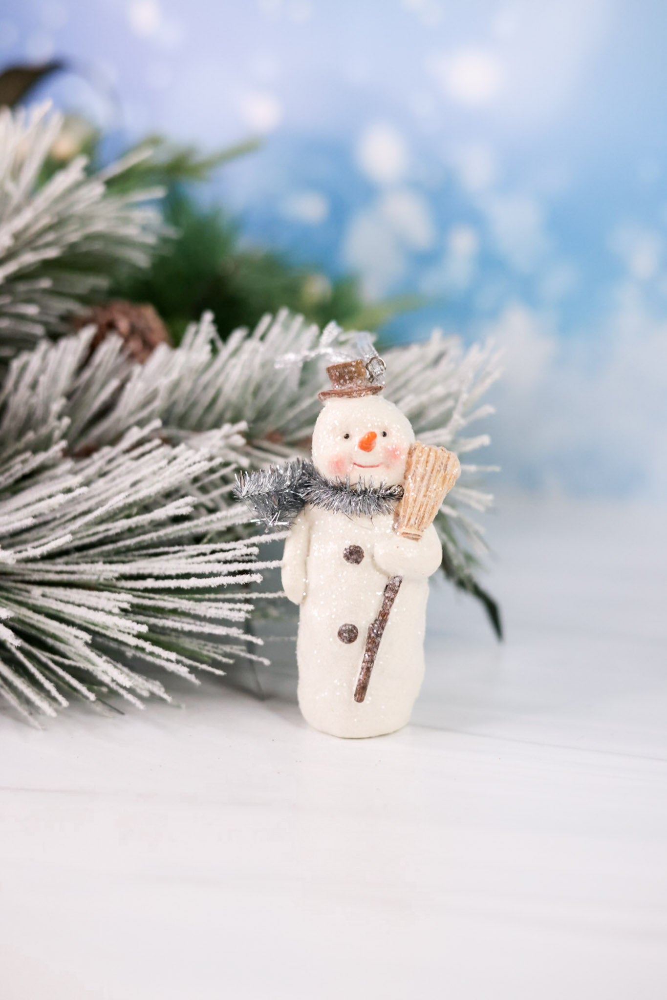 Resin Snowman Ornament - Whiskey Skies - K&K INTERIORS
