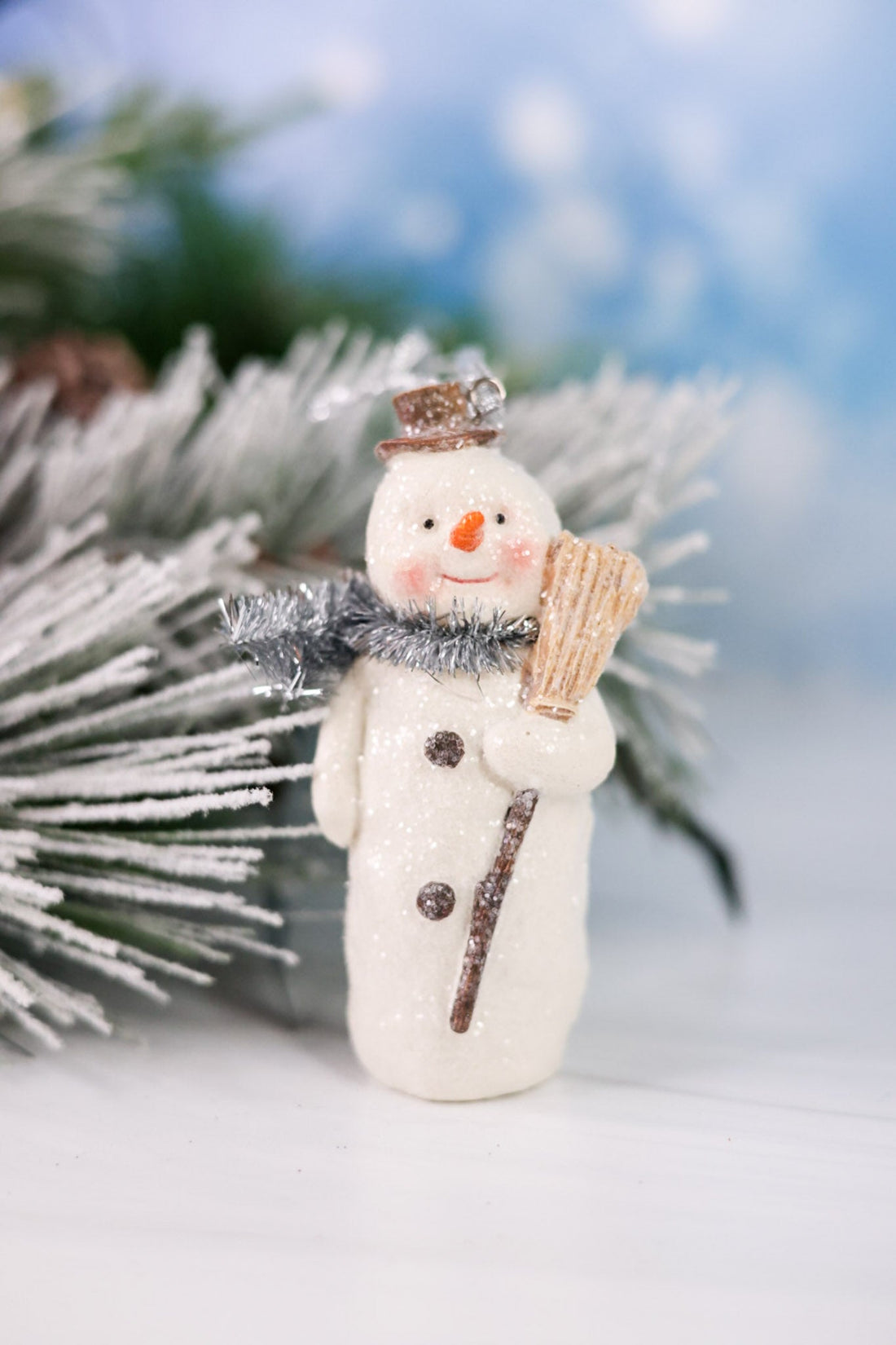 Resin Snowman Ornament - Whiskey Skies - K&K INTERIORS