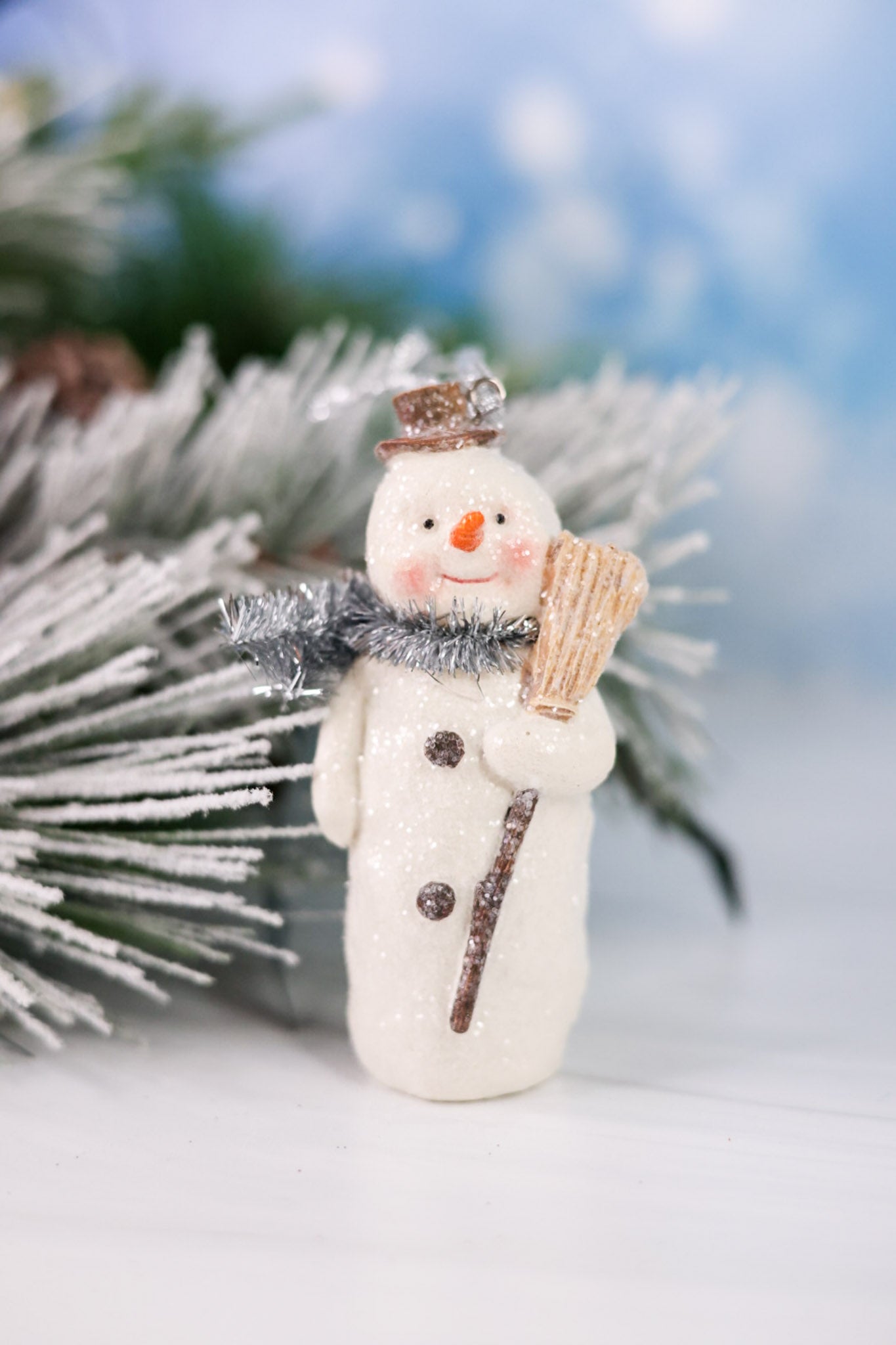 Resin Snowman Ornament - Whiskey Skies - K&K INTERIORS
