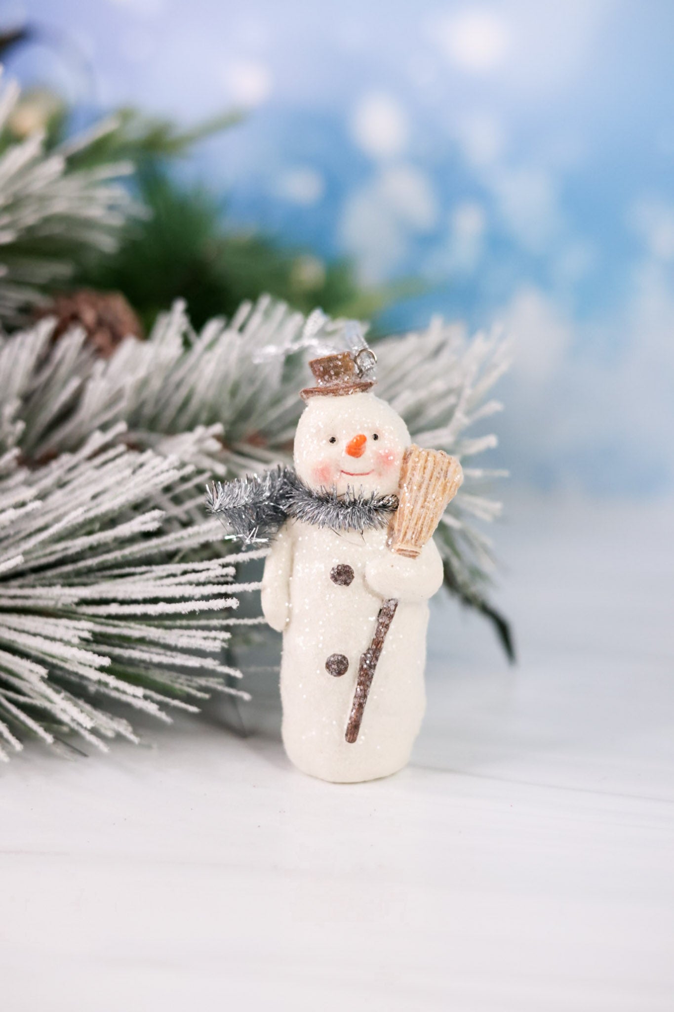 Resin Snowman Ornament - Whiskey Skies - K&K INTERIORS