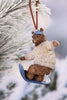 Resin Winter Bears Ice Skating & Snowboarding (Two Styles) - Whiskey Skies - MELROSE INTL