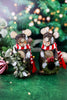 Resin Wood Bark Finish Bear Tabletop Christmas Decor (2 Styles) - Whiskey Skies - YOUNG'S INC