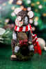 Resin Wood Bark Finish Bear Tabletop Christmas Decor (2 Styles) - Whiskey Skies - YOUNG'S INC
