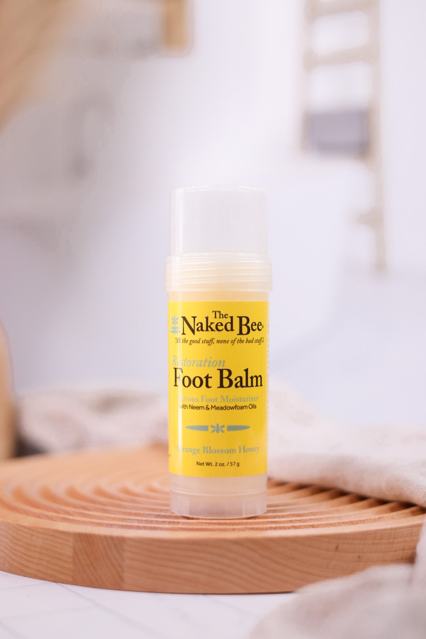 Restorative Orange Blossom Honey Foot Balm - Whiskey Skies - THE NAKED BEE