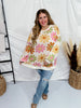 Retro Daisy Knit Pullover Sweater - Whiskey Skies - HAYDEN