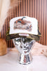 Retro Duck Blind Camo Trucker Snapback Hat - Whiskey Skies - THE LATTIMORE CLAIM