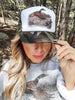 Retro Duck Blind Camo Trucker Snapback Hat - Whiskey Skies - THE LATTIMORE CLAIM
