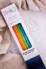 Retro Rainbow Glitter Reusable Straw Set - Whiskey Skies - SWIG LIFE