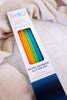 Retro Rainbow Glitter Reusable Straw Set - Whiskey Skies - SWIG LIFE