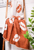 Reversible Brown and White Cozy Football Blanket - Whiskey Skies - BIESTER BLESSINGS BOUTIQUE