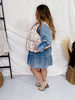 Reversible Brown & Floral Puffer Vest - Whiskey Skies - SOUTHERN GRACE