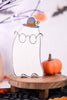Reversible Ghost With Bowler Hat Chunky Wooden Sitter - Whiskey Skies - ADAMS & CO