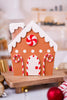 Reversible Gingerbread House Chunky Wooden Sitter - Whiskey Skies - ADAMS & CO