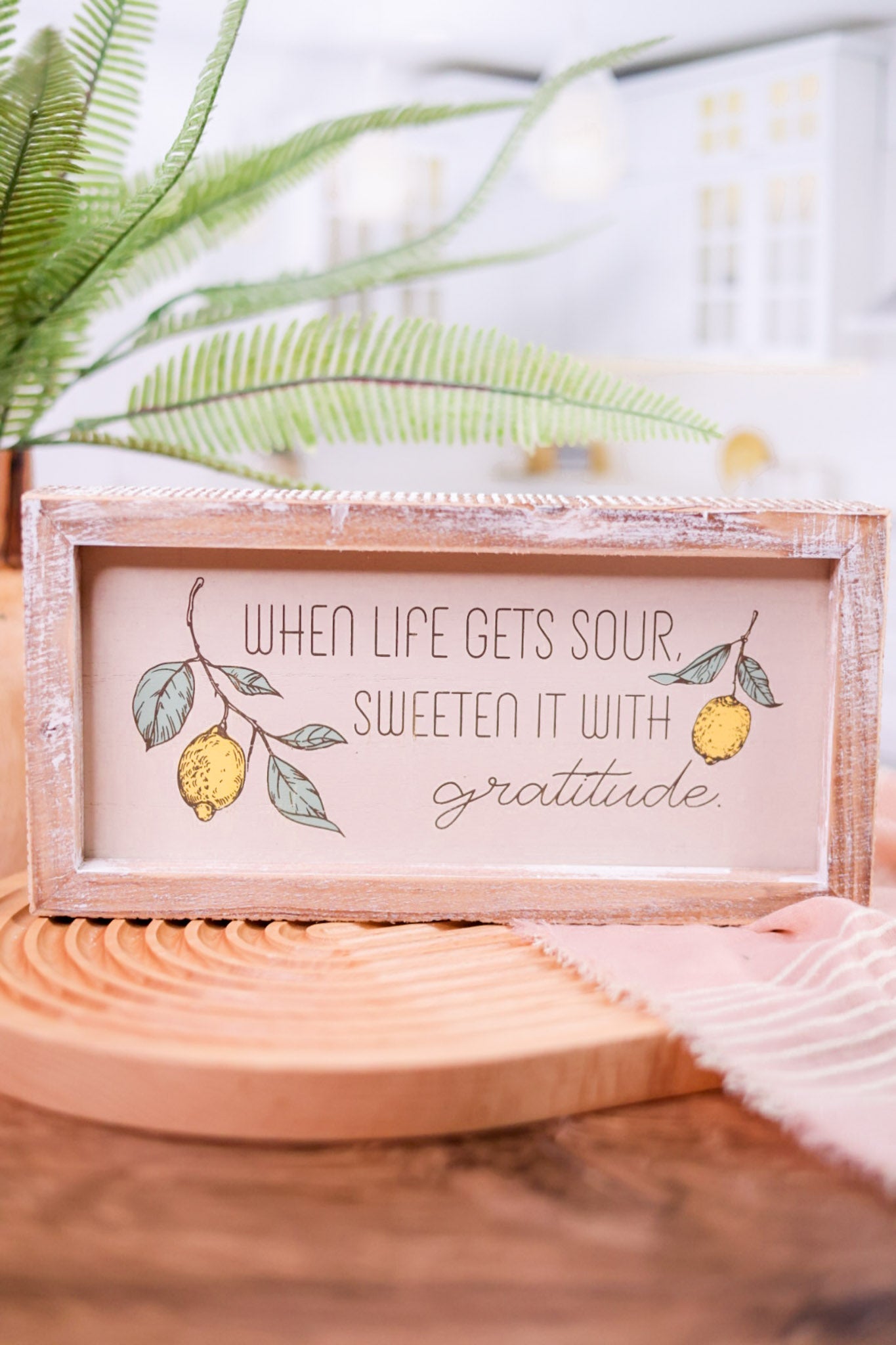 Reversible "Gratitude" & Land Of The Free" Wooden Sign - Whiskey Skies - ADAMS & CO