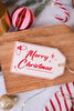 Reversible Merry Christmas/Candy Cane Wooden Tag Ornament - Whiskey Skies - ADAMS & CO