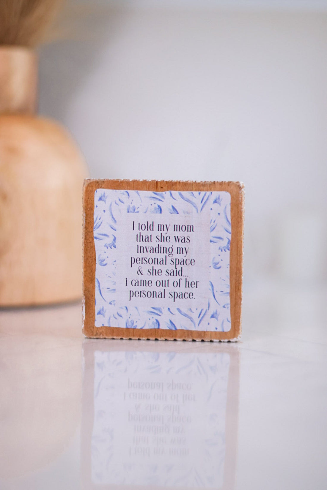 Reversible Mom is Always Right Sign - Whiskey Skies - ADAMS & CO