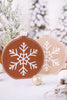 Reversible Snowflake Ornament Chunky Wooden Sitter - Whiskey Skies - ADAMS & CO