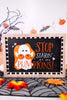 Reversible "Staring/Pumpkin Spice" Wood Framed Sign - Whiskey Skies - ADAMS & CO