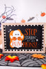 Reversible "Staring/Pumpkin Spice" Wood Framed Sign - Whiskey Skies - ADAMS & CO