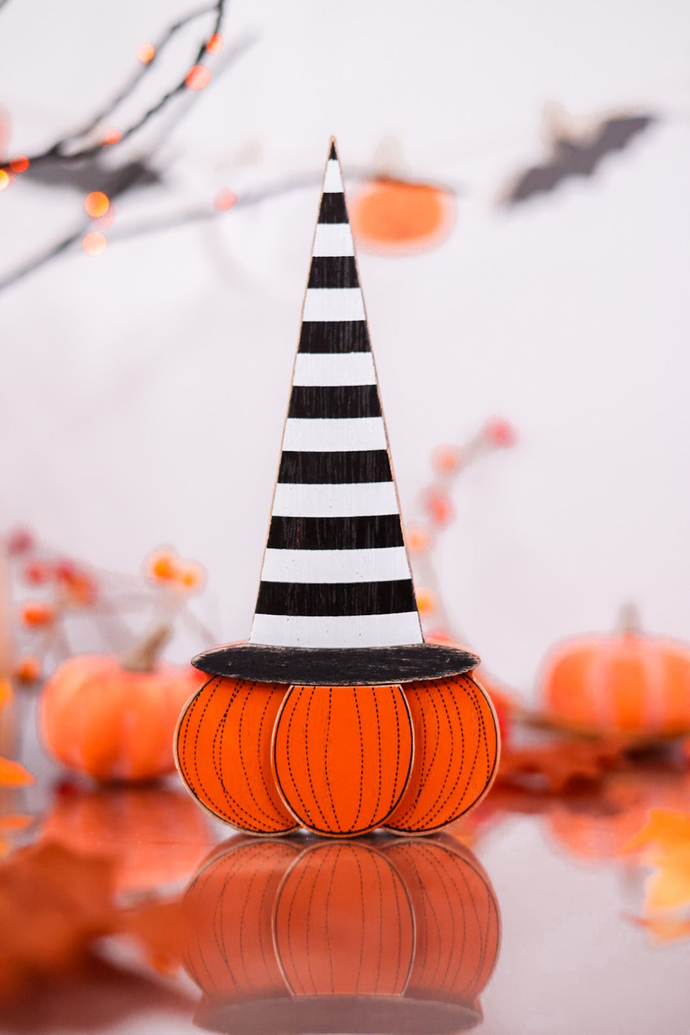 Reversible Witch Jack - O - Lantern Sitter - Whiskey Skies - ADAMS & CO